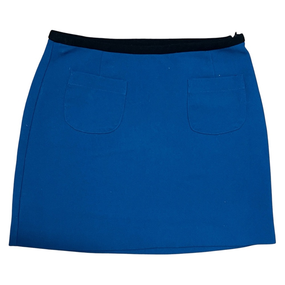 Forever 21 Navy Blue Mini Skirt With Front Pockets Size Small